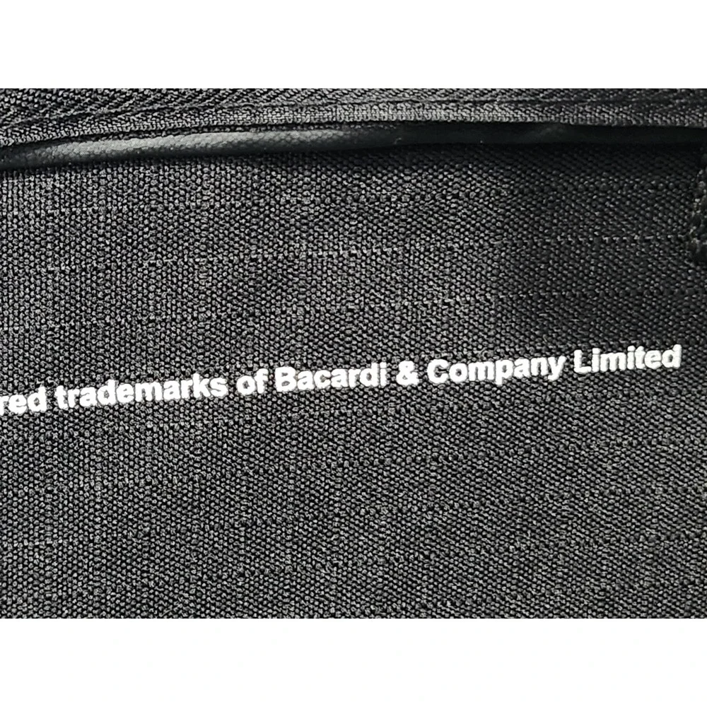 Baccardi Rum Travel Duffle Bag Black Red Ripstop 18 x 14 x 9 Promotional Promo